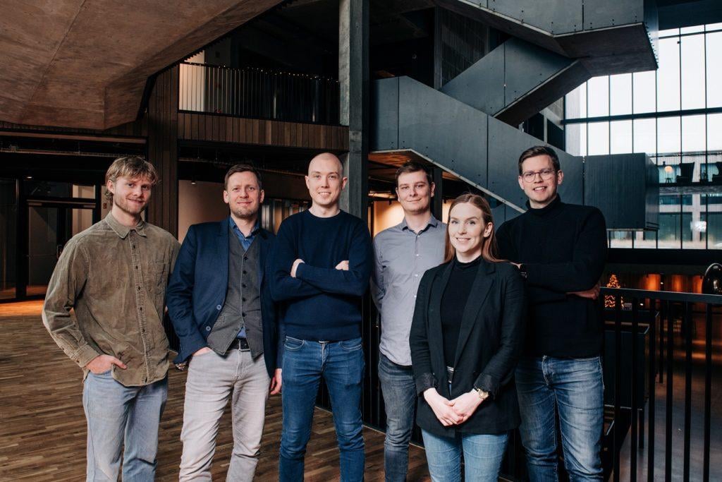 Teymi DataLab í desember 2021: Axel, Binni, Ágúst, Dennis, Stella og Bjarni