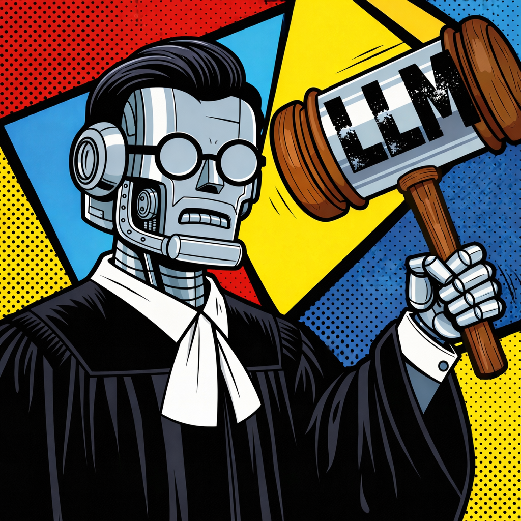 Robotic judge with LLM gavel